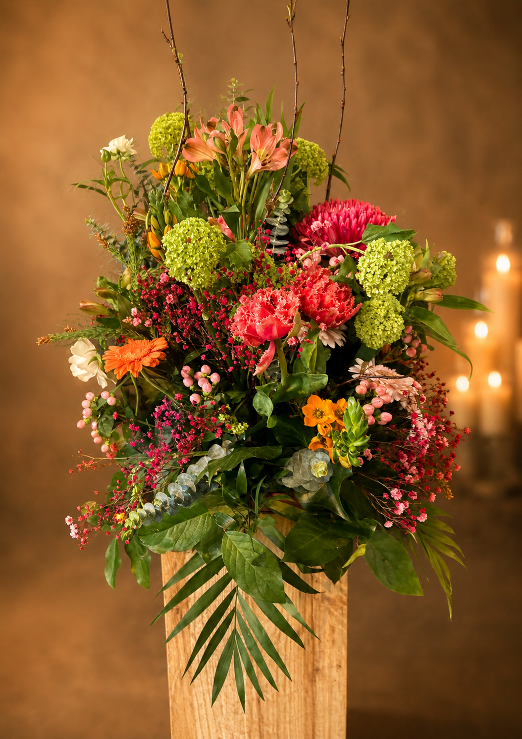 Trauergesteck Rosen