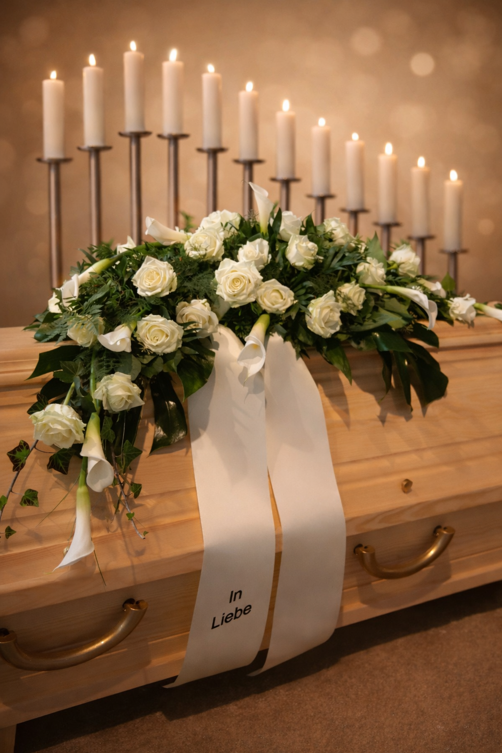 Sargauflage Rosen