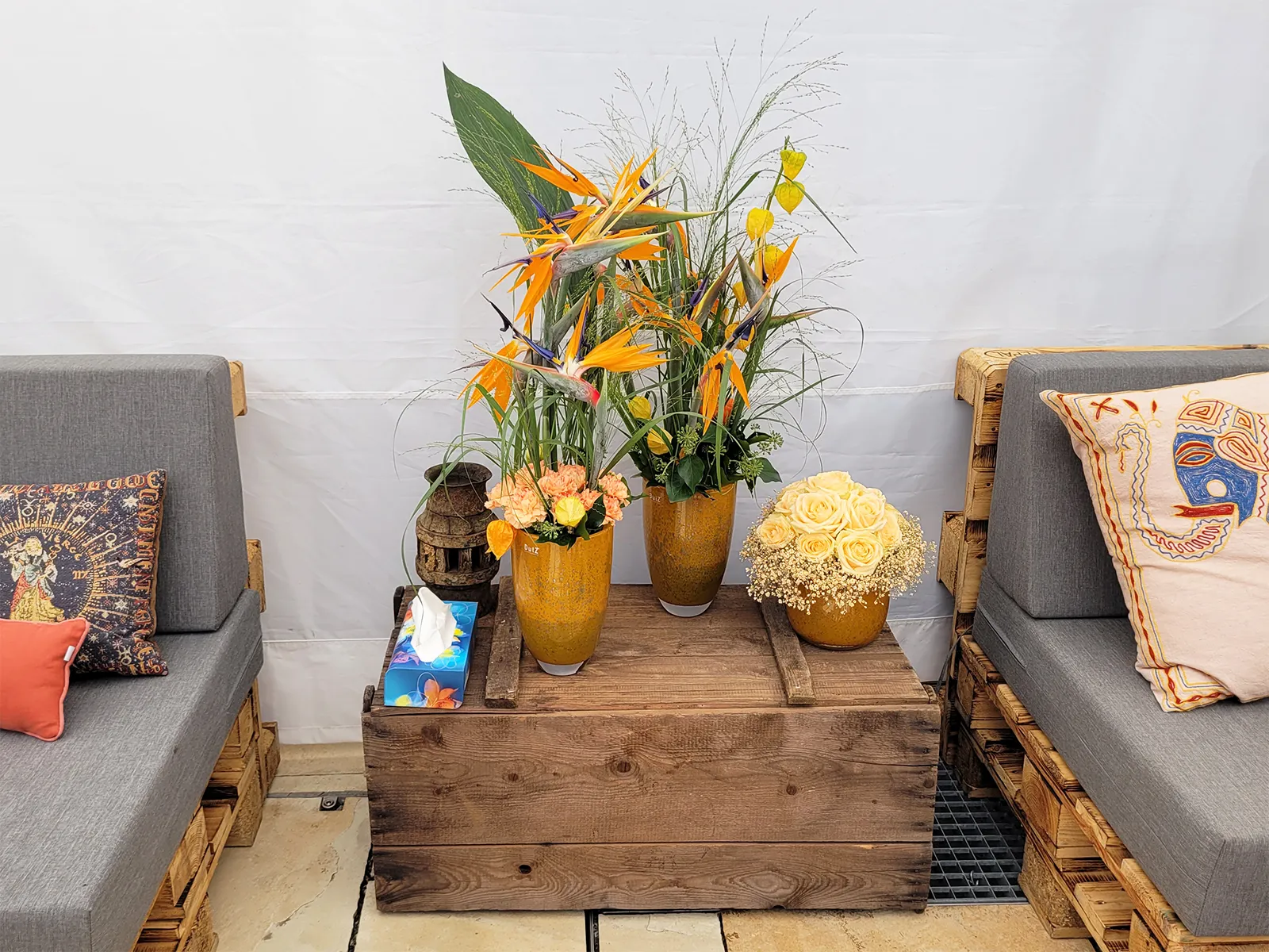 Florale Dekoration – Tischdekoration